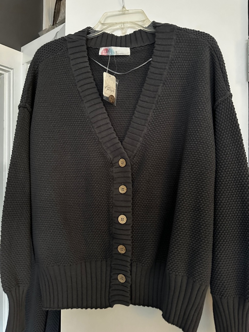 *NWT* 
Free People Charcoal Knit Cardigan & Pants Set - Picture 16 of 16